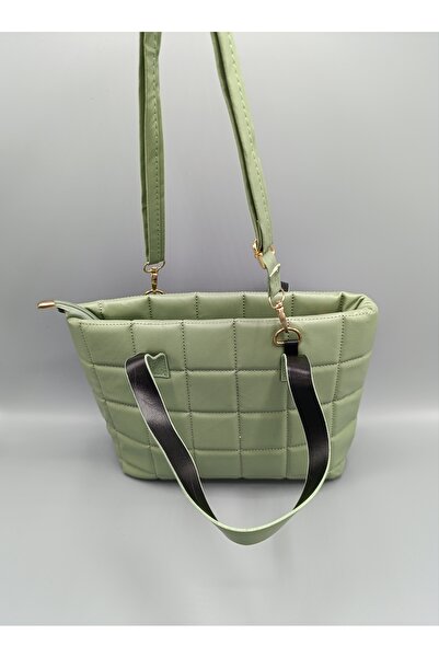 BURCU COLLECTİON GÜNLÜK KARE KAPİTONE DİKİŞLİ ASKILI EL KOL VE OMUZ ÇANTASI