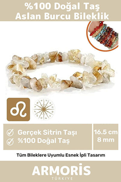 Armoris جديد الحجر الطبيعي سوار رفع الطاقة من الأسد زودياك علامة الأسد علامات...