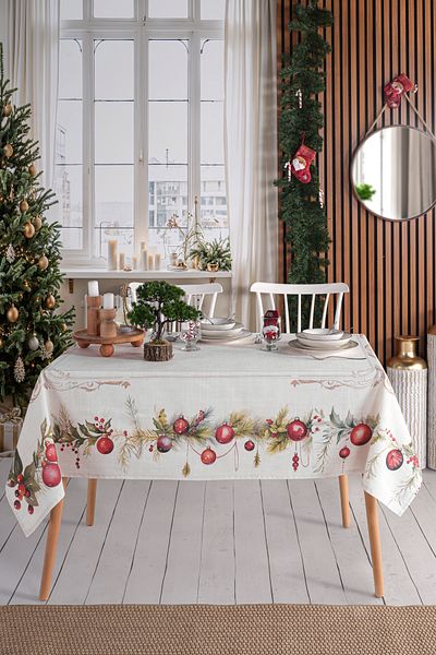 Marielouhome New Year's Premium Waterproof Cover - Red Viscum, 140X180