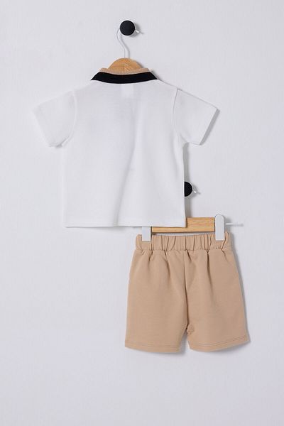 U.S. Polo Assn. BAZA. Polo Assn. Set pentru bebelusi crem pentru bebelusi