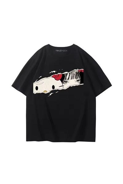Touz Moda Μπλουζάκι Hello Kitty Tomie Kawakami Oversize