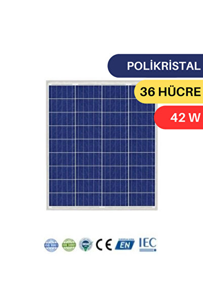 Lexron 42W POLİKRİSTAL GÜNEŞ PANELİ