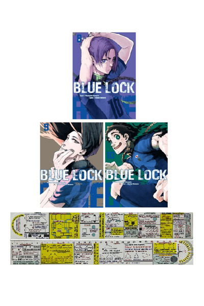 Komik Şeyler Blue Lock 8-9-10. Ciltler Manga Seti