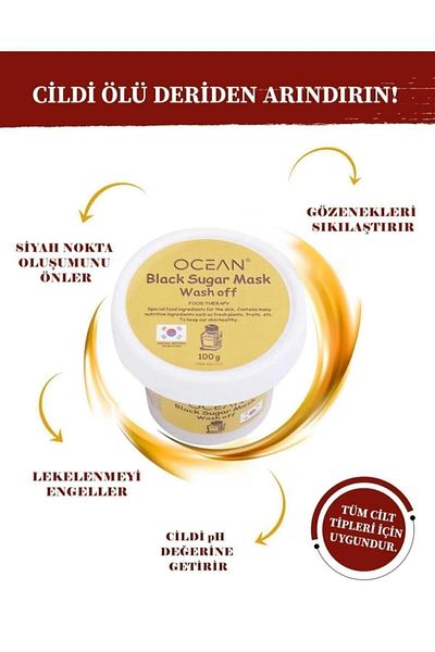 Ocean Black Sugar Mask Wash Off Soft Scrub
