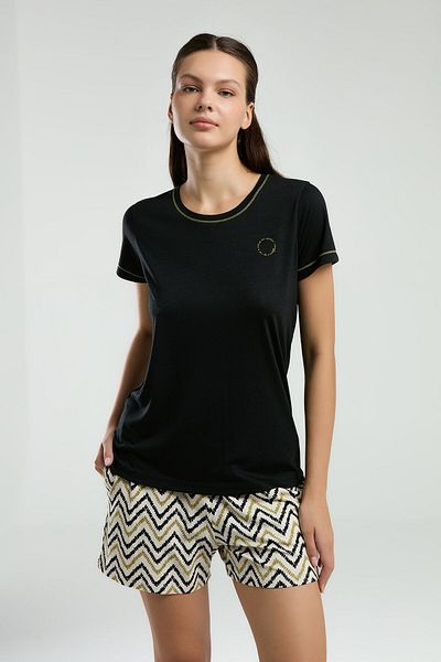 Arnetta Set pantaloni scurți negri de damă