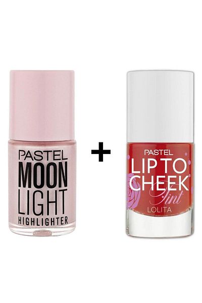 Pastel Moonlight Highlighter No 100 - Liquid Illuminator, Lip to Cheek Tint, Lolita Lipstick and Rouge