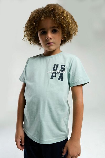 U.S. Polo Assn. U.S. Polo Assn. Boy's Green Bermuda Set