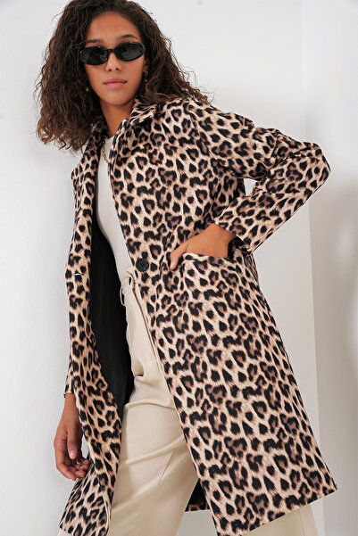 Bigdart 9085 Model Patterned Cashew Coat - C. Brown