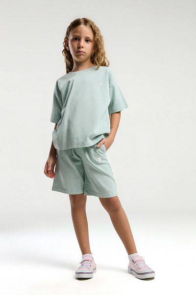 U.S. Polo Assn. Girl's Gray Bermuda Suit