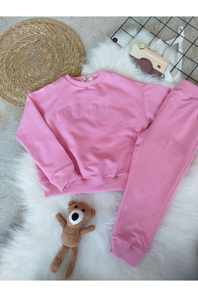 renkli diyar Girl's Tracksuit Set - Printed Nursery Primary School Kindergarten