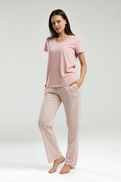 Pierre Cardin Women's Pink Short Sleeve Pajama Set