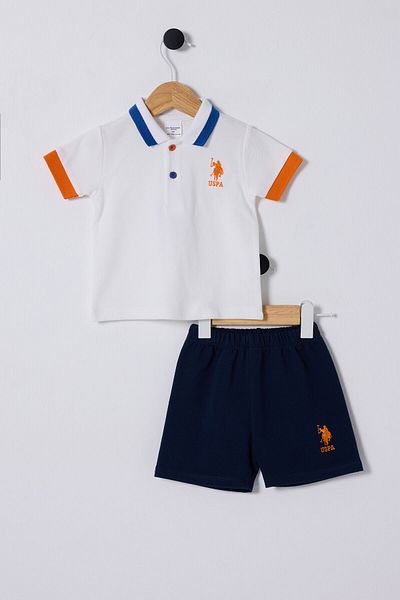 U.S. Polo Assn. U.S. Polo Assn. Baby Boy White Baby Set