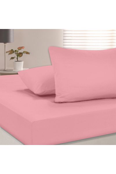 Evim 100% Cotton Akfil Flat Sheet Set Single 160X240 cm Pink