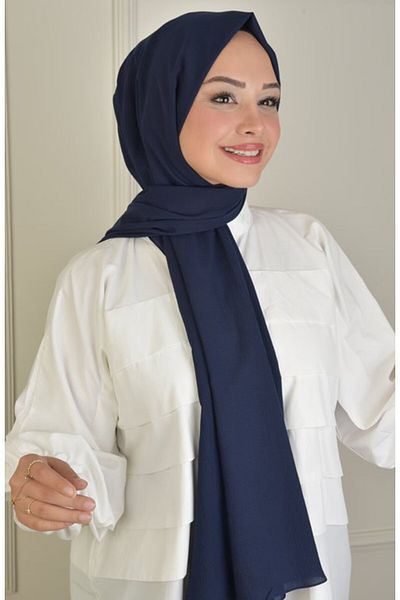 BURDEN IPEK Laurel Shawl Navy Blue