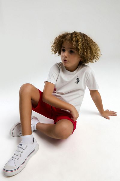 U.S. Polo Assn. U.S. Polo Assn. Boy's White Bermuda Set