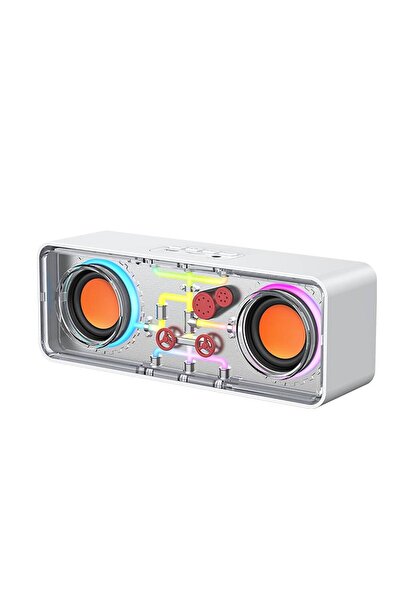 Recci RSK-W38 Space Station Serisi RGB Led Işıklı Bluetooth Hoparlör FM Radio...
