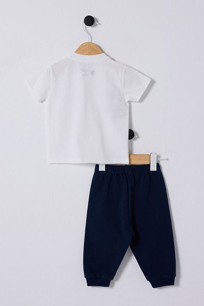 U.S. Polo Assn. U.S. Polo Assn Baby Boy 2-Piece Set - White