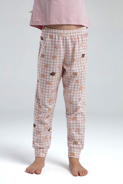 Rolypoly Girl's Pink Short Sleeve Pajama Set
