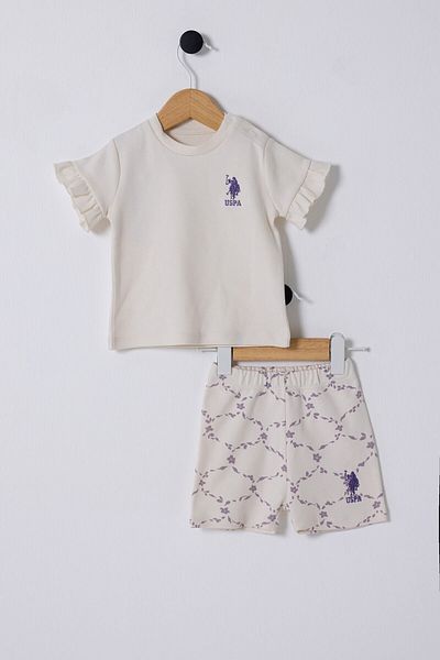 U.S. Polo Assn. U.S. Polo Assn. Baby Girl White Baby Set