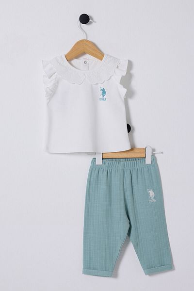 U.S. Polo Assn. U.S. Polo Assn. Baby Girl White Baby Set