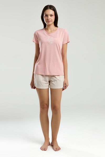 Arnetta Women's Pink Shorts Set