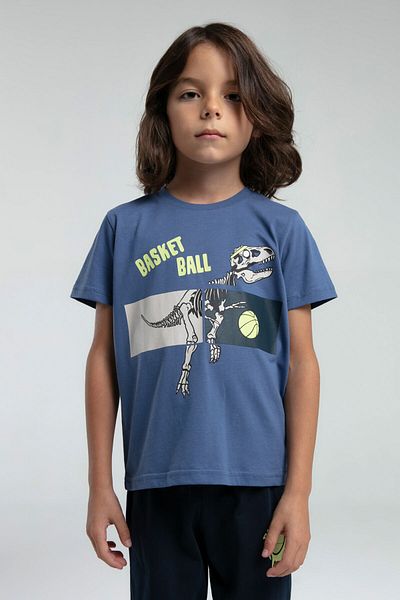 Rolypoly Boy's Green Short Sleeve Pajama Set