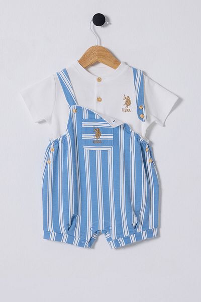 U.S. Polo Assn. Baby Boy White Baby Set