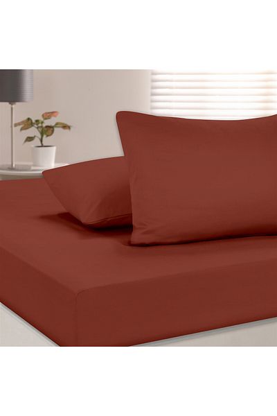 Evim 100% Cotton Akfil Flat Sheet Set Single 160X240 cm Claret Red