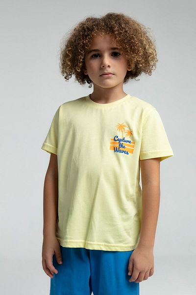 Rolypoly Boy's Yellow Bermuda Suit