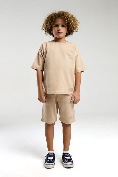 U.S. Polo Assn. U.S. Polo Assn. Boy's Cream Bermuda Set