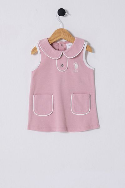 U.S. Polo Assn. يو اس بولو اسنفستان طفلة وردي