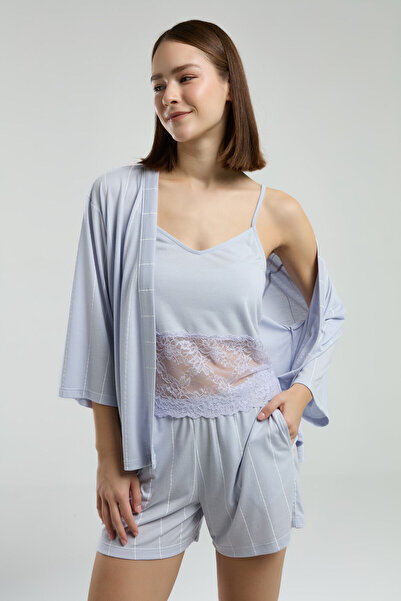 Pierre Cardin Γυναικείο Σετ Πιτζάμες Μπλε