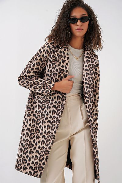 Bigdart 9085 Model Patterned Cashew Coat - C. Brown
