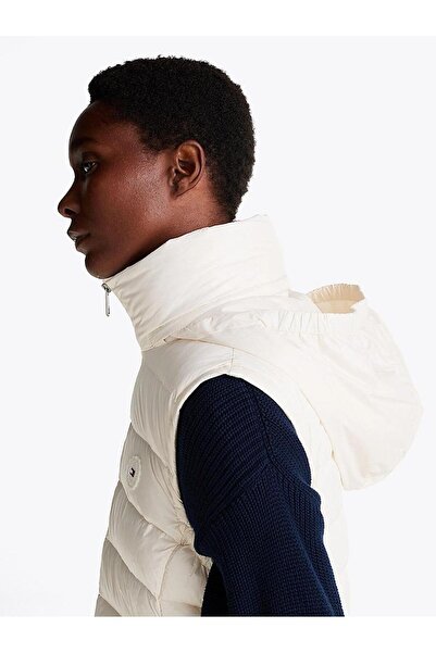 Tommy Hilfiger Women's Water Repellent Inflatable Vest - Cream