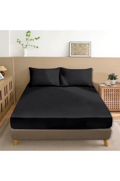 Evim 100% Cotton Akfil Flat Sheet Set Single 160X240 cm Black