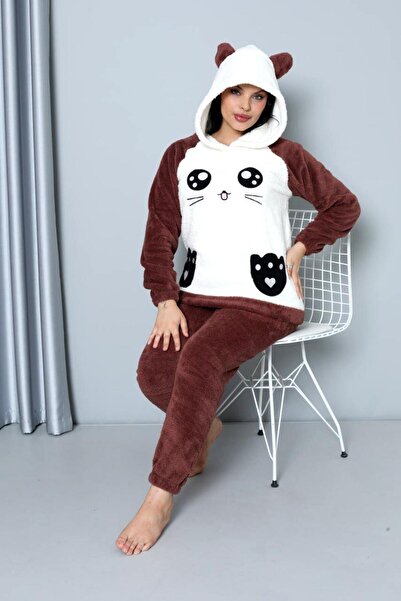 nisaNCa Σετ γυναικείες πιτζάμες με μοτίβο Full βελούδινο Χειμερινό Πρωτοχρονι...