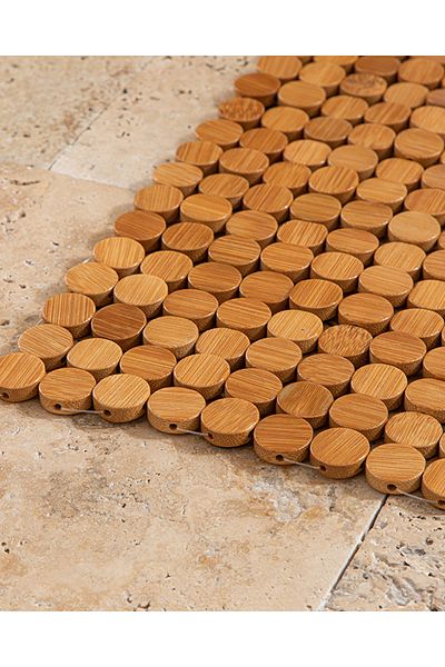 English Home Αντιολισθητικό ντους Bamboo Bamboo 50x70 cm Μπεζ