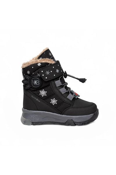 BYŞ Moda Durable, Waterproof, Orthopedic Velcro Lighted Children's Snow Boots