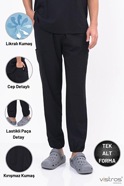 Vistros Medikal Likralı Takım Yüksek Kaliteli Scrubs Hemşire Doktor Üniforma ...