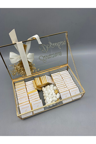 Genel Markalar İsme Özel Kutuda İsteme Çikolatası - 60 Adet Madlen Çikolata v...