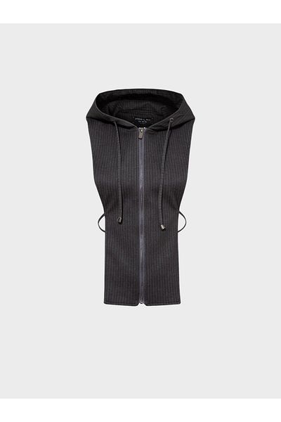 RİVUS Trench Coat or Jacket Inside Hooded Sweatshirt Look Inside - Striped