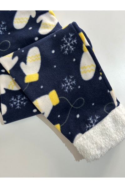 Clothes Box Plush Long Fleece Bottom Pajamas