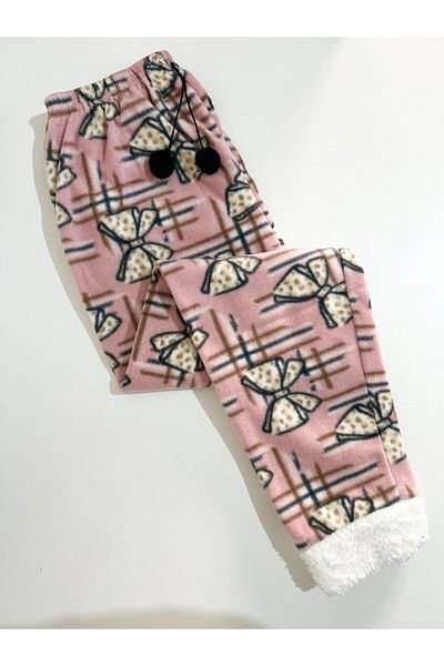 Clothes Box Plush Long Fleece Bottom Pajamas