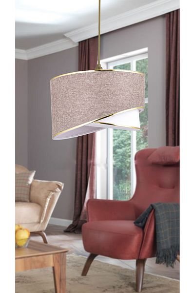 Emg DesiGn Ellipse 2 Tier Fabric Cake Chandelier Children's Room Bedroom Living Room Kitchen Hall