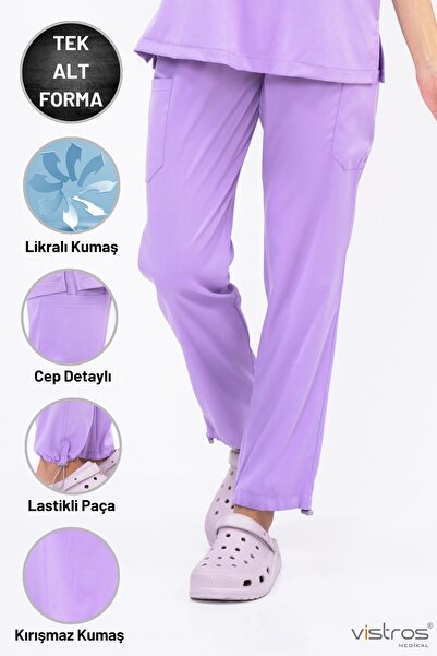 Vistros Medikal Likralı Takım Yüksek Kaliteli Scrubs Hemşire Doktor Üniforma ...