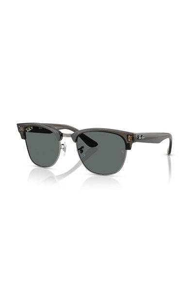 Ray-Ban Rb 0504s 670781 54 Clubmaster Reverse Polarize Unisex Kare Şeffaf Füme Kemik Güneş Gözlüğü