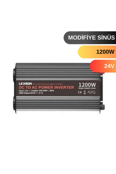 Lexron 1200W 24V 1200 WATT MODİFİYE SİNÜS İNVERTER