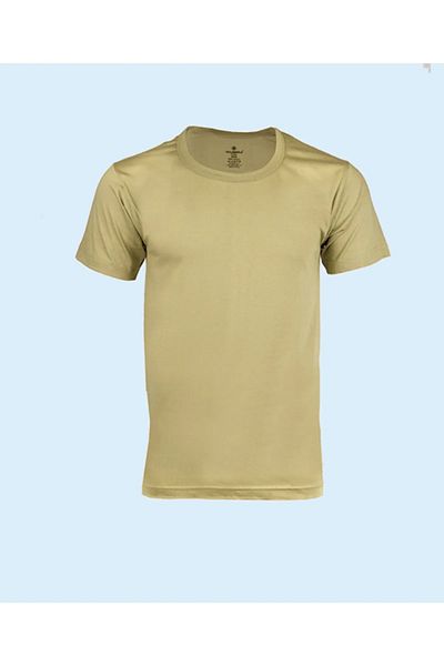 Yıldız Kardeşler 6 Pcs 100% Cotton Short-Sleeve Military Green Crew Neck Men's Undershirt