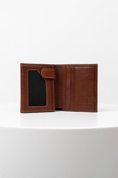 BAYDERİ Santo Genuine Leather Men's Wallet with Small Excess Card Container