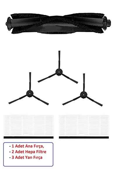 SupurgePlus Σετ βούρτσας φίλτρου Hepa συμβατό με ρομπότ ηλεκτρική σκούπα LYDSTO R1 6 τεμαχίων